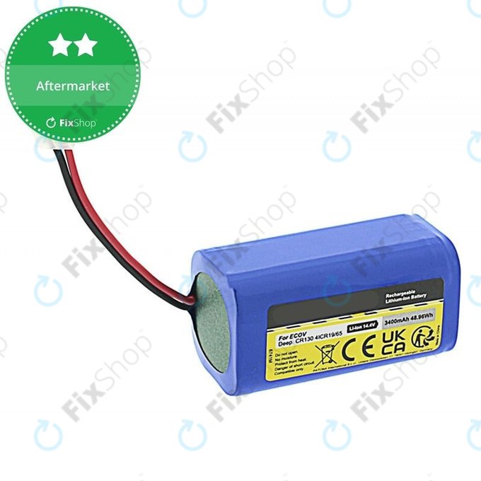 Батерия за Ecovacs Deebot CR-series, 500, 501, 4ICR19/65, Li-Ion 14.8V 3400mAh