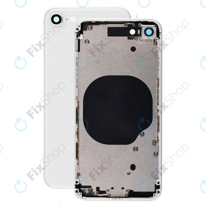 Заден калъф за iPhone 8, Сребро, Silver