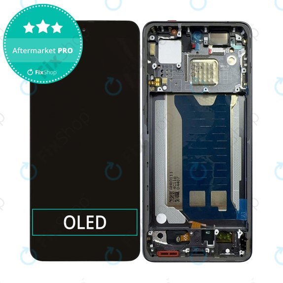 Дисплей OLED за Xiaomi Poco F7 Pro, Black, Тъчскрийн с рамка