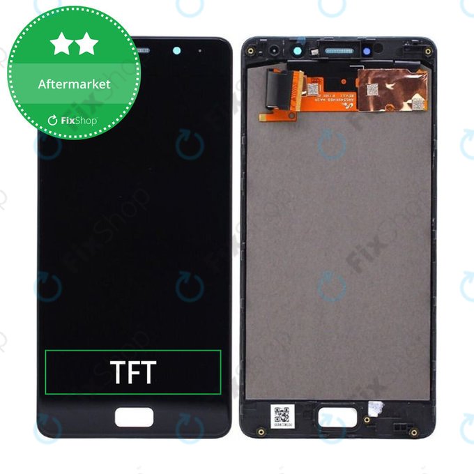 дисплей за Lenovo P2 P2a42, Тъчскрийн и рамка, черен, Black, TFT