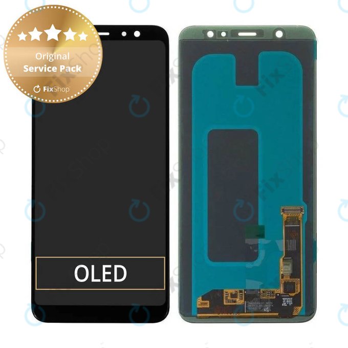 дисплей OLED за Samsung A6 Plus A605F (2018), Тъчскрийн без рамка, GH97-21878A, GH97-21907A, Genuine Service Pack