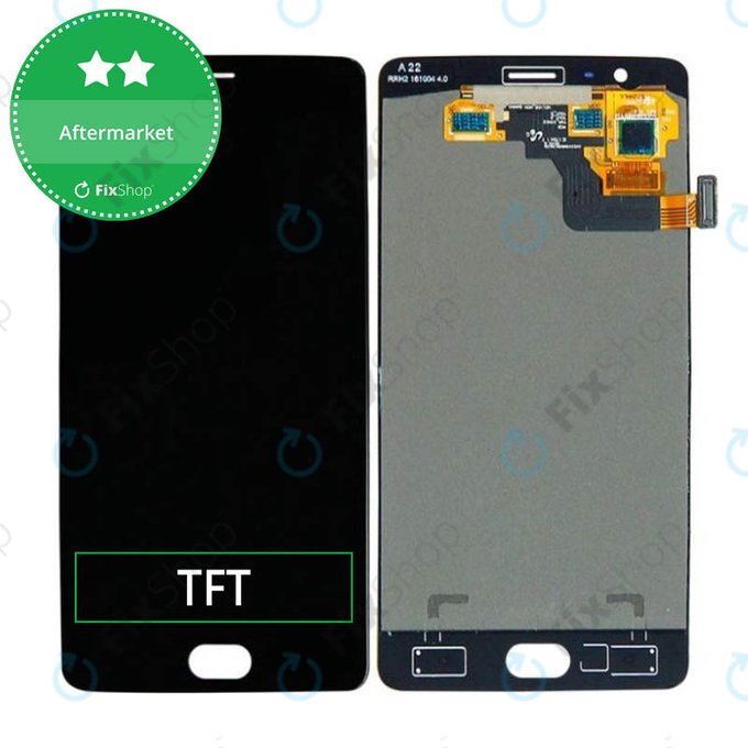 дисплей за OnePlus 3, 3T, Тъчскрийн без рамка, черен, Black, TFT