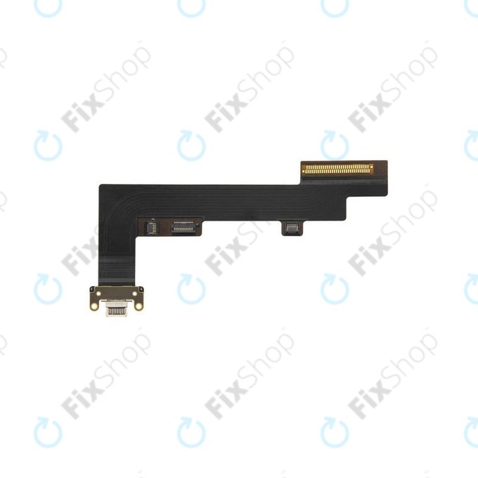 Конектор за зареждане c гъвкав кабел за Apple iPad Air (5th Gen 2022), 4G Version, черен, Black