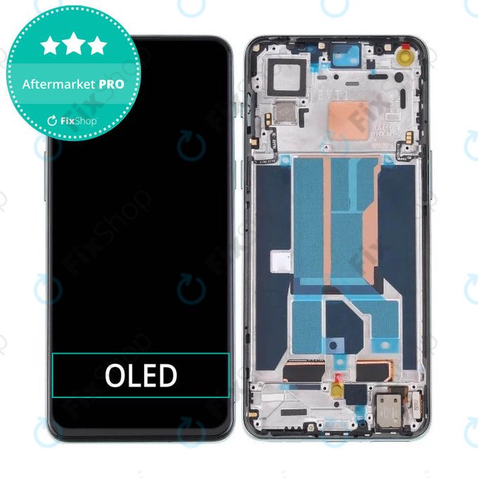 дисплей OLED за OnePlus Nord 2 5G, Тъчскрийн и рамка, Green Woods