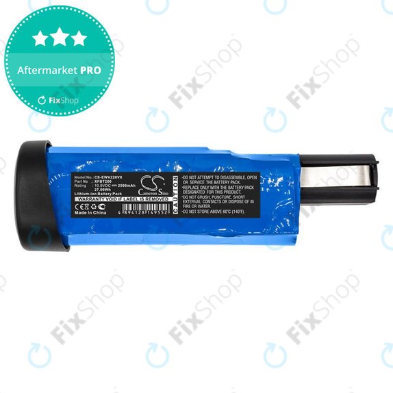 Батерия за Shark WV200UK, WV200, WV201, WV205, WV220, Ion W1 Cord, 2500mAh, Li-Ion, 10.8V, XFBT200, HQ