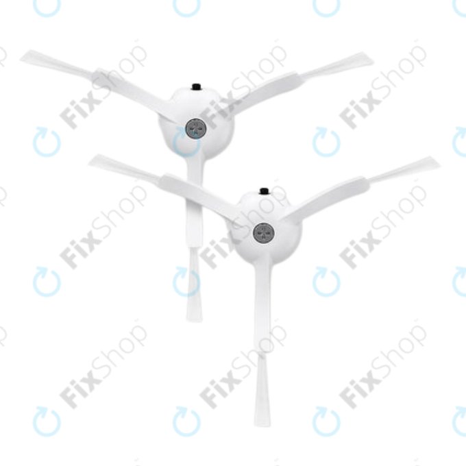 Странична четка, 2 бр., Бяла за Roborock Qrevo MaxV, Pro, Plus, S