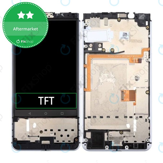 дисплей за Blackberry Keyone, Тъчскрийн и рамка, черен, Black, TFT