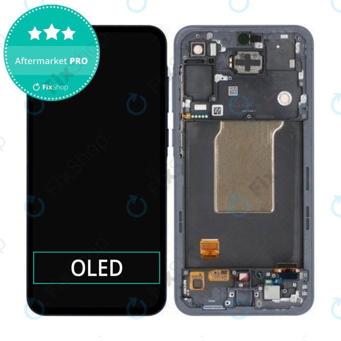 дисплей OLED за Samsung A55 A556B, Тъчскрийн и рамка, Awesome Navy