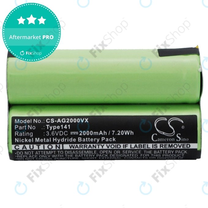Батерия за AEG Electrolux Junior 2.0, Type141, Ni-MH 3.6V 2000mAh, HQ