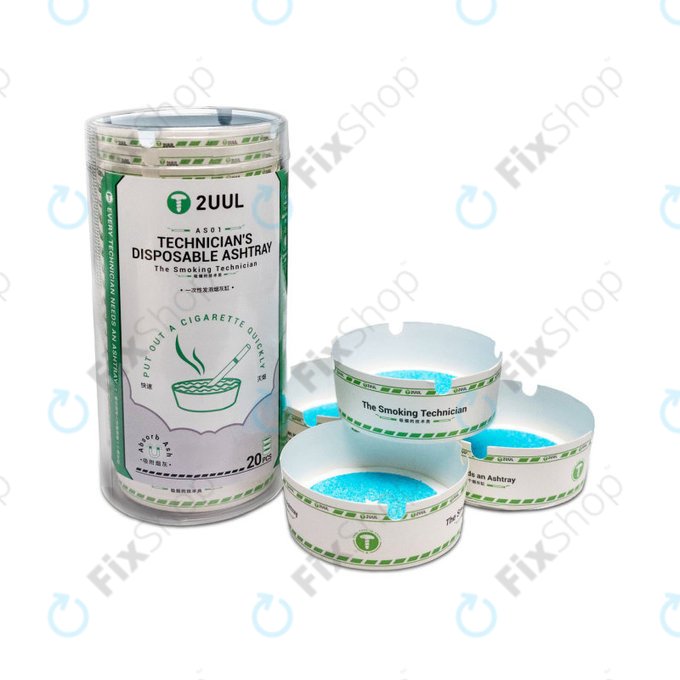 Еднократен пепелник за техници 2UUL AS01, 20 бр.