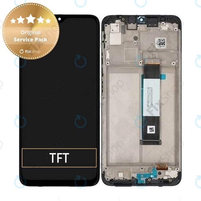 дисплей за Xiaomi Redmi 9T, Тъчскрийн и рамка, 560001J19S00, Carbon Gray, Genuine Service Pack