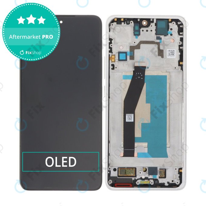 Дисплей OLED за Xiaomi 14T 2406APNFAG, тъч стъкло с рамка, Titan Gray