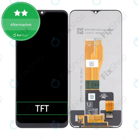 дисплей за Realme C30 RMX3581, Тъчскрийн без рамка, TFT