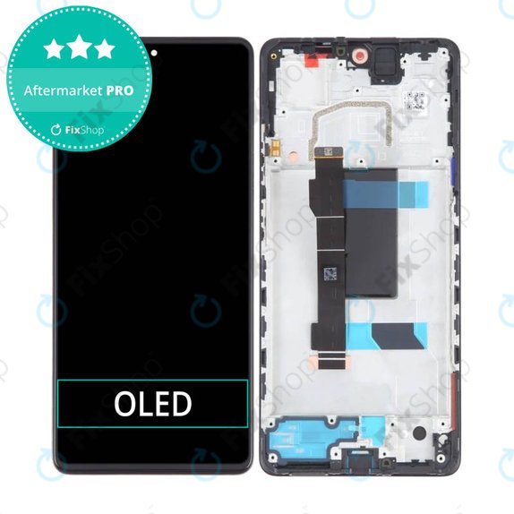 дисплей OLED за Xiaomi Poco X5 Pro, Тъчскрийн и рамка, Astral Black