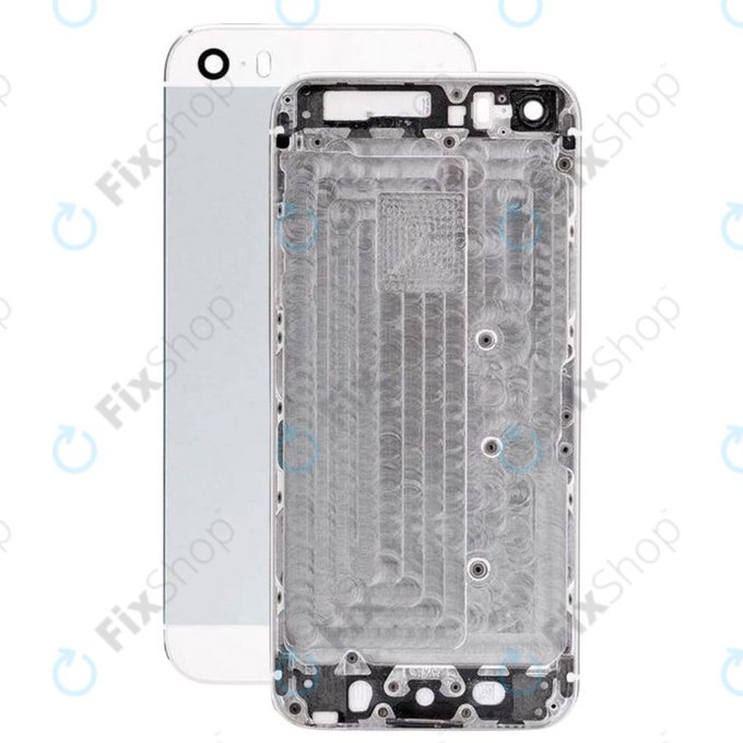Заден калъф за iPhone SE, Сребро, Silver