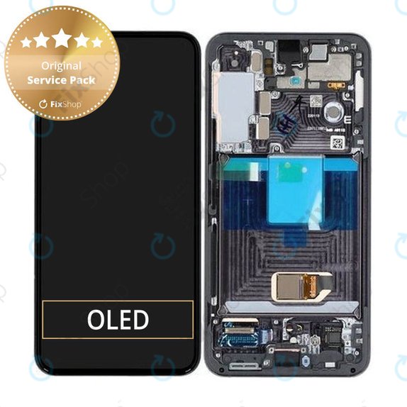 дисплей за Samsung S22 Plus S906B, Тъчскрийн и рамка, GH82-27520A, GH82-27521A, Phantom Black, Genuine Service Pack