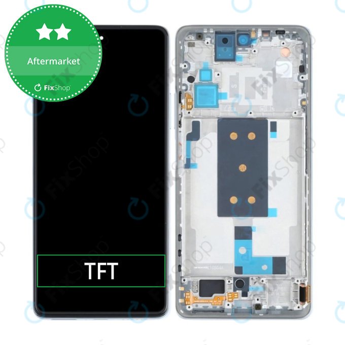 дисплей за Xiaomi 11T 11T Pro, Тъчскрийн и рамка, Moonlight White, TFT