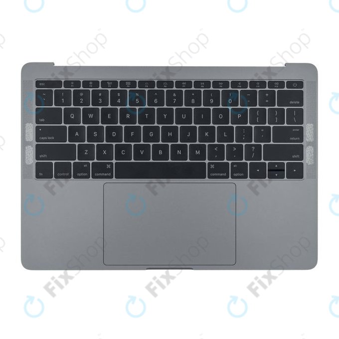 Горна рамка с клавиатура, микрофон, тъчпад и говорители за MacBook Pro 13" A1708 (късна 2016 – средата на 2017), US, Space Gray