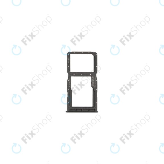 SIM/SD държач за Huawei P30 Lite, P30 Lite 2020, 51661LWL, 51661NAL, Midnight Black, Genuine Service Pack