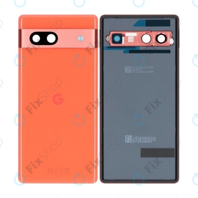 Заден капак за Google Pixel 7a, Coral, G949-00390-00, Genuine Service Pack