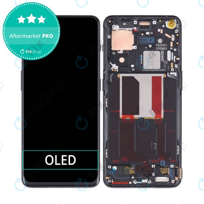 дисплей OLED за OnePlus 10 Pro NE2210 NE221, Тъчскрийн и рамка, Volcanic Black