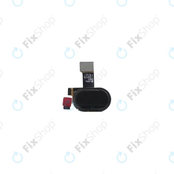 Бутон Home със сензор за пръстов отпечатък и flex кабел за Motorola Moto E4 XT1761, Black