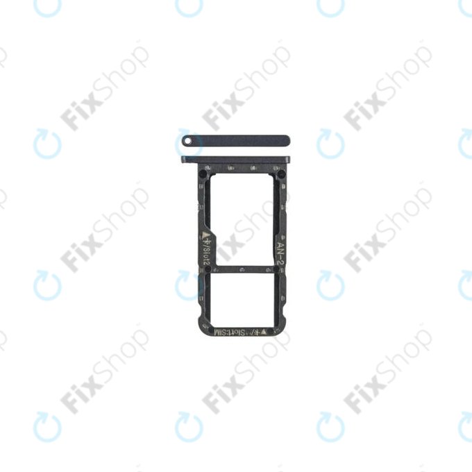 SIM with SD държач за Huawei P20 Lite, 51661HKK, Midnight Black, Genuine Service Pack