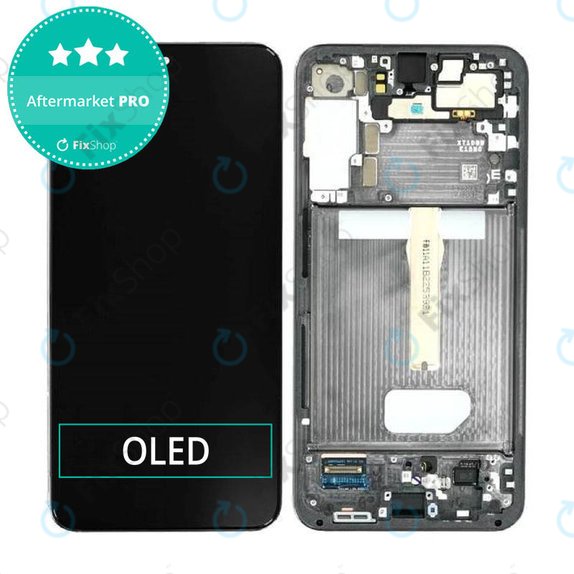 дисплей OLED за Samsung S22 Plus S906B, Тъчскрийн и рамка, Phantom Black
