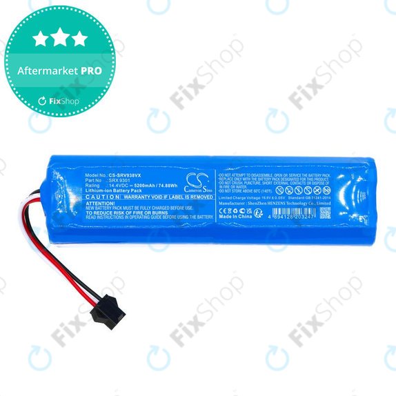 Батерия за Sencor SRV 9350WH, 5200mAh, Li-Ion, 14.4V, SRX 9301, HQ