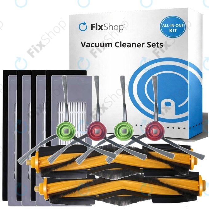 Комплект резервни части за Yeedi Vac 2 Pro (2x Основна четка, 4x Филтър, 4x Странична четка)