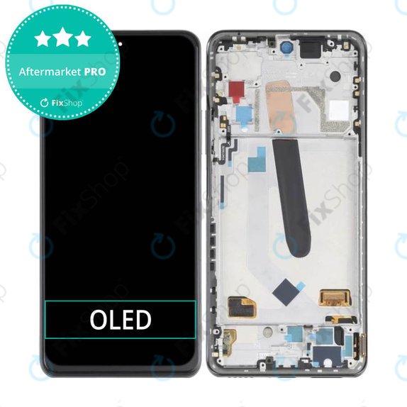 дисплей OLED за Xiaomi Mi 11i, Тъчскрийн и рамка, черен, Black
