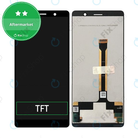 дисплей за Nokia 7 Plus, Тъчскрийн без рамка, TFT