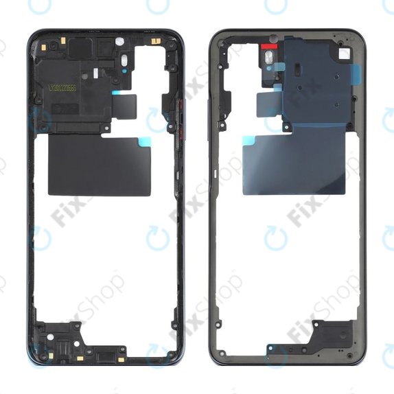 Средна рамка за Xiaomi Redmi Note 10, Onyx Grey