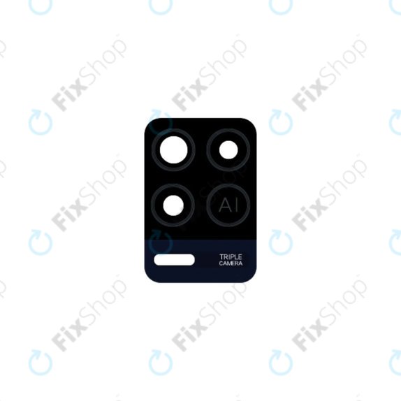 Стъкло за обектив на задната камера за Oppo A54 CPH2239, черен, Black