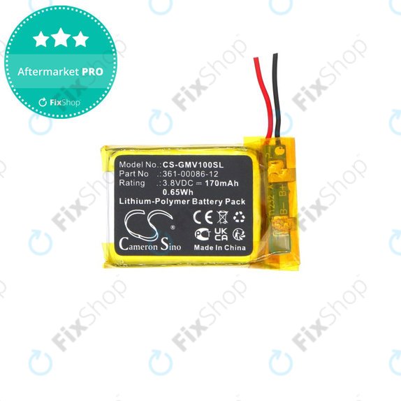 Батерия за Garmin Femix 6s Pro, Venu, 170mAh, Li-Pol, 3.8V, 361-00086-12, HQ