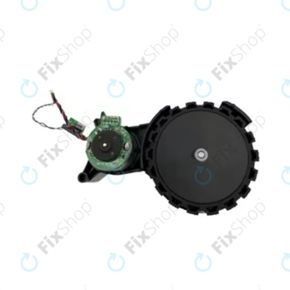 Колело с мотор ляво за Xiaomi Robot Vacuum X10, Dreame Z10 Pro, L10 Plus, D10 Plus, Black, Черен