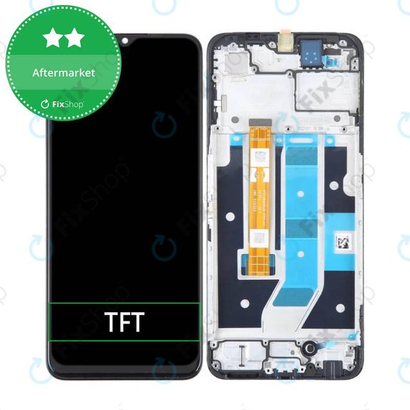 дисплей за Oppo A78, Тъчскрийн и рамка, черен, Black, TFT