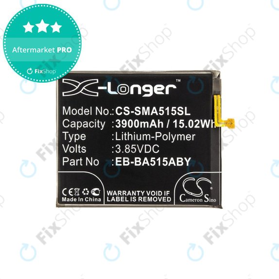 Батерия за Samsung A51 A515F, 3900mAh, Li-Pol, 3.85 V, EB-BA515ABY, HQ
