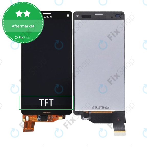 дисплей за Sony Xperia Z3 Compact D5803, Тъчскрийн без рамка, черен, Black, TFT