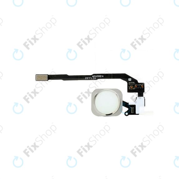 Начален бутон с гъвкав кабел за iPhone 5S, SE, Сребро, Silver