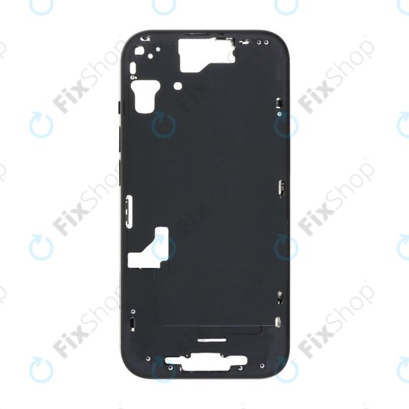 Средна рамка за iPhone 15, черен, Black,