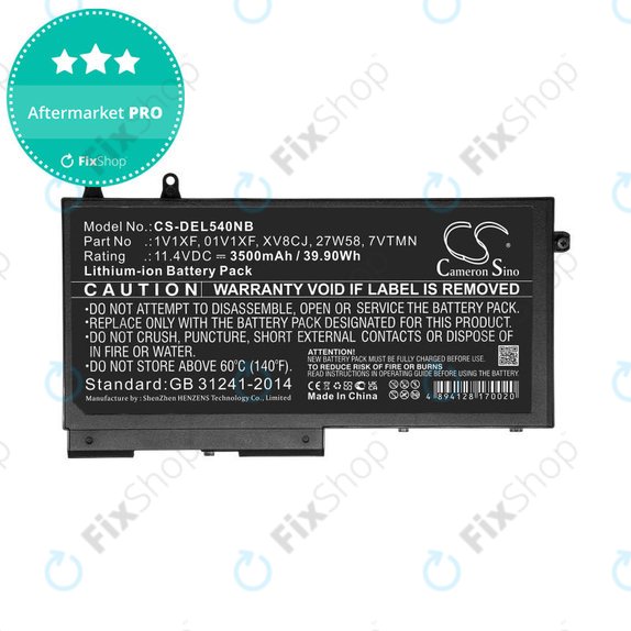 Батерия за Dell Latitude 5400, Inspiron 7591 2-in-1, 3500mAh, Li-Ion, 11.4V, XV8CJ, HQ