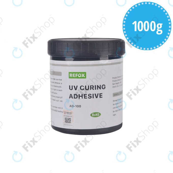 UV втвърдяващо се водоустойчиво лепило (1kg), Refox AD-100