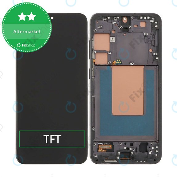 дисплей за Samsung S24 Plus S926B, Тъчскрийн и рамка, Onyx Black, TFT
