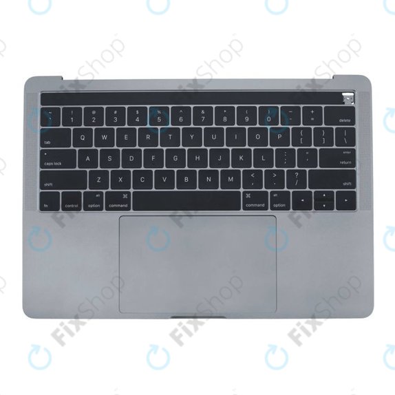 Горна рамка с клавиатура, микрофон, тъчпад и говорители за MacBook Pro 13" A1706 (късна 2016 – средата на 2017), US, Space Gray