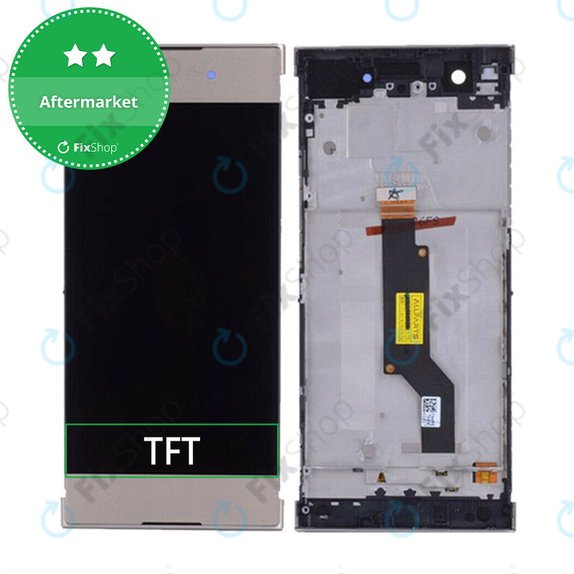 дисплей за Sony Xperia XA1 G3121, Тъчскрийн и рамка, Gold, TFT
