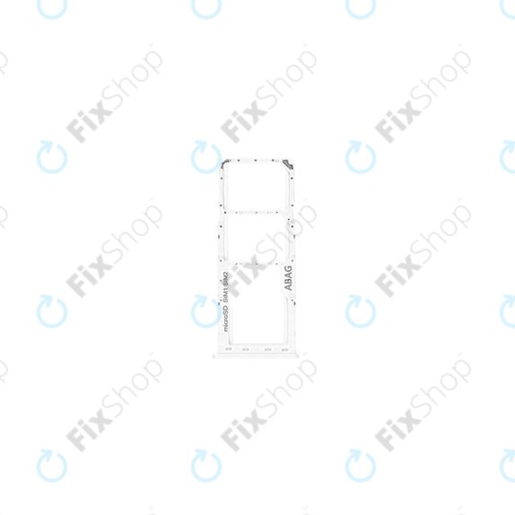SIM/SD държач за Samsung A21s A217F, GH98-45392B, бял, White, Genuine Service Pack