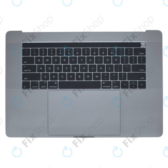 Горна рамка с клавиатура, микрофон, тъчпад и говорители за MacBook Pro 15" A1707 (късна 2016 – средата на 2017), US, Space Gray