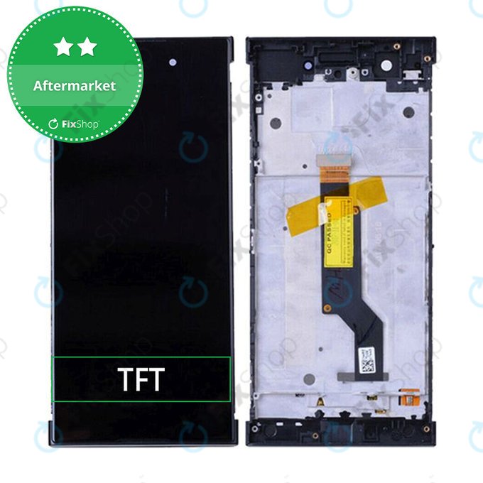 дисплей за Sony Xperia XA1 G3121, Тъчскрийн и рамка, черен, Black, TFT
