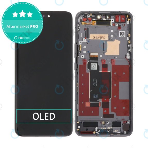 Дисплей OLED за Honor Magic6 Pro, Black, Тъчскрийн с рамка